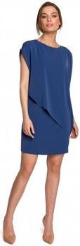 Style Jurk S262 Gelaagde jurk blauw