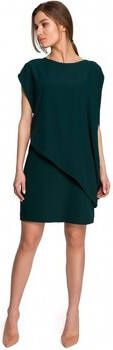Style Jurk S262 Gelaagde jurk groen