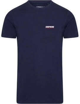 Subprime T-shirt Korte Mouw Shirt Chest Logo Navy