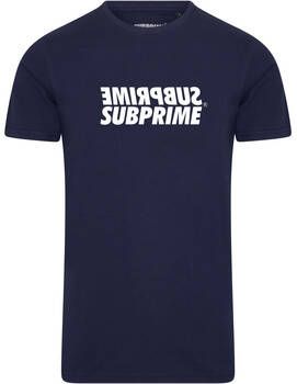 Subprime T-shirt Korte Mouw Shirt Mirror Navy
