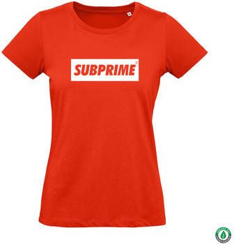 Subprime T-shirt Korte Mouw Wmn Tee Block Rood