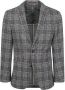 Suitable Blazer Respect Colbert Fame Jersey Ruit Flex Grijs - Thumbnail 1