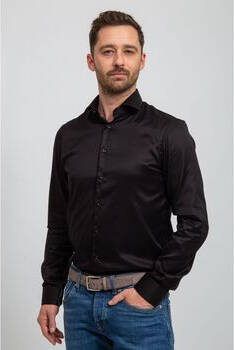 Suitable Overhemd Lange Mouw Overhemd Black