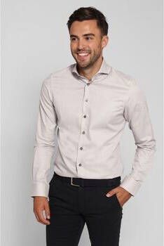 Suitable Overhemd Lange Mouw Overhemd Twill Beige