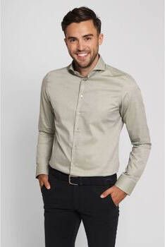 Suitable Overhemd Lange Mouw Overhemd Twill Lichtgroen - Foto 5