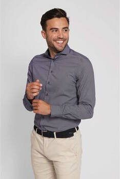 Suitable Overhemd Lange Mouw Overhemd Twill Print Navy - Foto 5