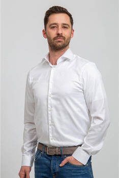 Suitable Overhemd Lange Mouw Wit Overhemd Slim Fit DR-00