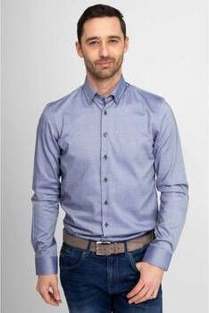 Suitable Overhemd Lange Mouw Overhemd Oxford Blauw