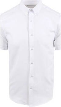 Suitable Overhemd Lange Mouw Short Sleeve Overhemd Wit