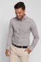 Suitable Overhemd Lange Mouw Overhemd Twill Print Beige - Thumbnail 1