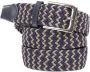 Suitable Riem Geweven Riem Navy Taupe - Thumbnail 1