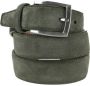 Suitable Riem Leren Riem Suede Groen - Thumbnail 1
