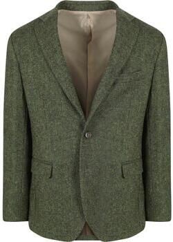 Suitable Blazer Birds Eye Colbert Merinowol Groen
