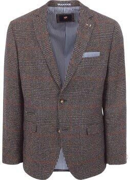 Suitable Blazer Colbert Heleen Ruit Bruin