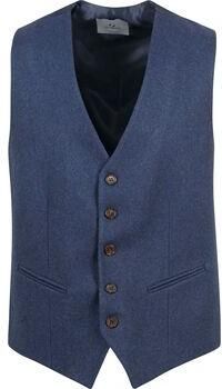 Suitable Blazer Gilet Tweed Mid Blauw - Foto 3
