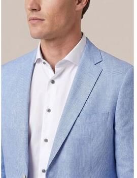 Suitable Blazer Linnen Panama Lichtblauw