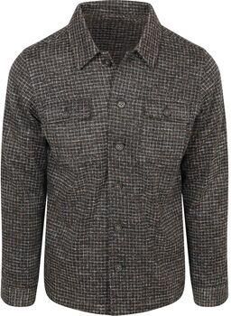 Suitable Blazer Overshirt Wool Blend Bouclé Bruin