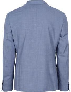 Suitable Blazer Toulon Kostuum Wol Lichtblauw