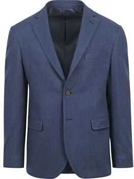 Suitable Blazer Tweed Colbert Mid Blauw