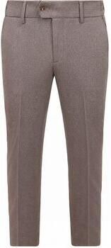 Suitable Broek Aiden Pantalon Houndstooth Tabacco