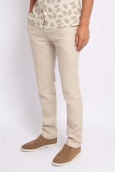 Suitable Broek Chino Linnen Beige - Foto 6