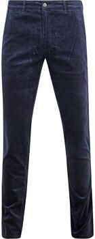 Suitable Broek Chino Plato Corduroy Navy