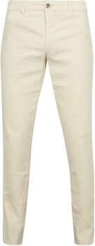 Suitable Broek Chino Plato Corduroy Off White