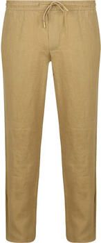 Suitable Broek Linnen Beach Chino Beige
