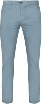 Suitable Broek Plato Chino Steel Blauw