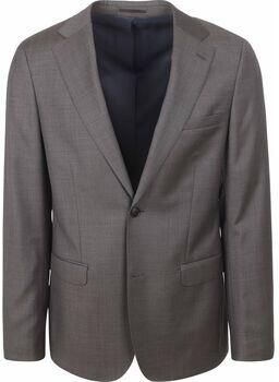 Suitable Colbert Faux Uni Kostuum Wol Grijs