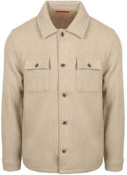 Suitable Mantel Overshirt Wool Blend Beige