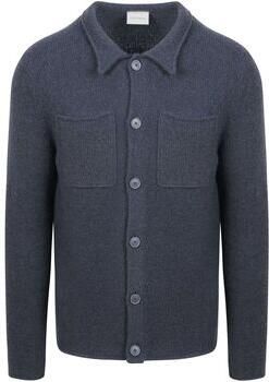 Suitable Onderhemd Cardigan Boiled Wool Blauw