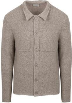 Suitable Onderhemd Cardigan Boiled Wool Taupe