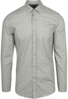 Suitable Overhemd Lange Mouw Overhemd Paisley Groen