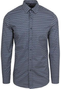 Suitable Overhemd Lange Mouw Overhemd Print Navy