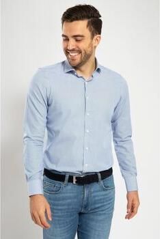 Suitable Overhemd Lange Mouw Overhemd Strepen Blauw - Foto 4