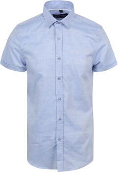 Suitable Overhemd Lange Mouw Short Sleeve Overhemd Linnen Lichtblauw