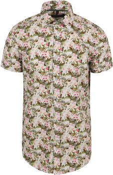 Suitable Overhemd Lange Mouw Short Sleeve Overhemd Print Jungle Groen