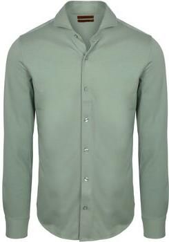 Suitable Overhemd Lange Mouw Sorona Overhemd Mid Groen