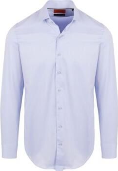 Suitable Overhemd Lange Mouw Twill Overhemd Lichtblauw