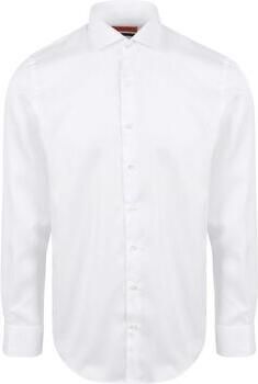 Suitable Overhemd Lange Mouw Twill Overhemd Wit