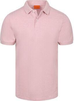 Suitable Polo Shirt Korte Mouw Poloshirt MEL Pique Roze