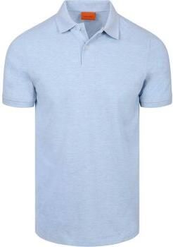 Suitable Polo Shirt Korte Mouw Poloshirt MEL Pique Sky Blue