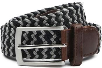 Suitable Riem Geweven Riem Antraciet Zwart