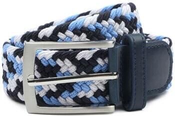 Suitable Riem Geweven Riem Navy Blauw