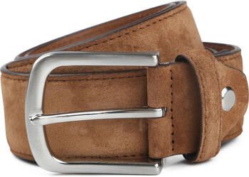 Suitable Riem Suède Leer Cognac