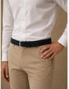 Suitable Riem Suède Leer Navy