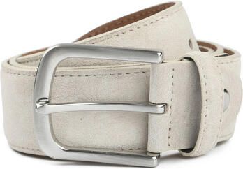 Suitable Riem Suède Leer Wit