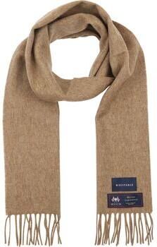 Suitable Sjaal Ruit Merino Wol Beige