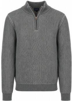 Suitable Sweater Bico Half Zip Trui Grijs